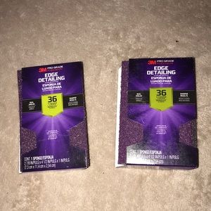Two 3M edge detailing sanding sponges New
